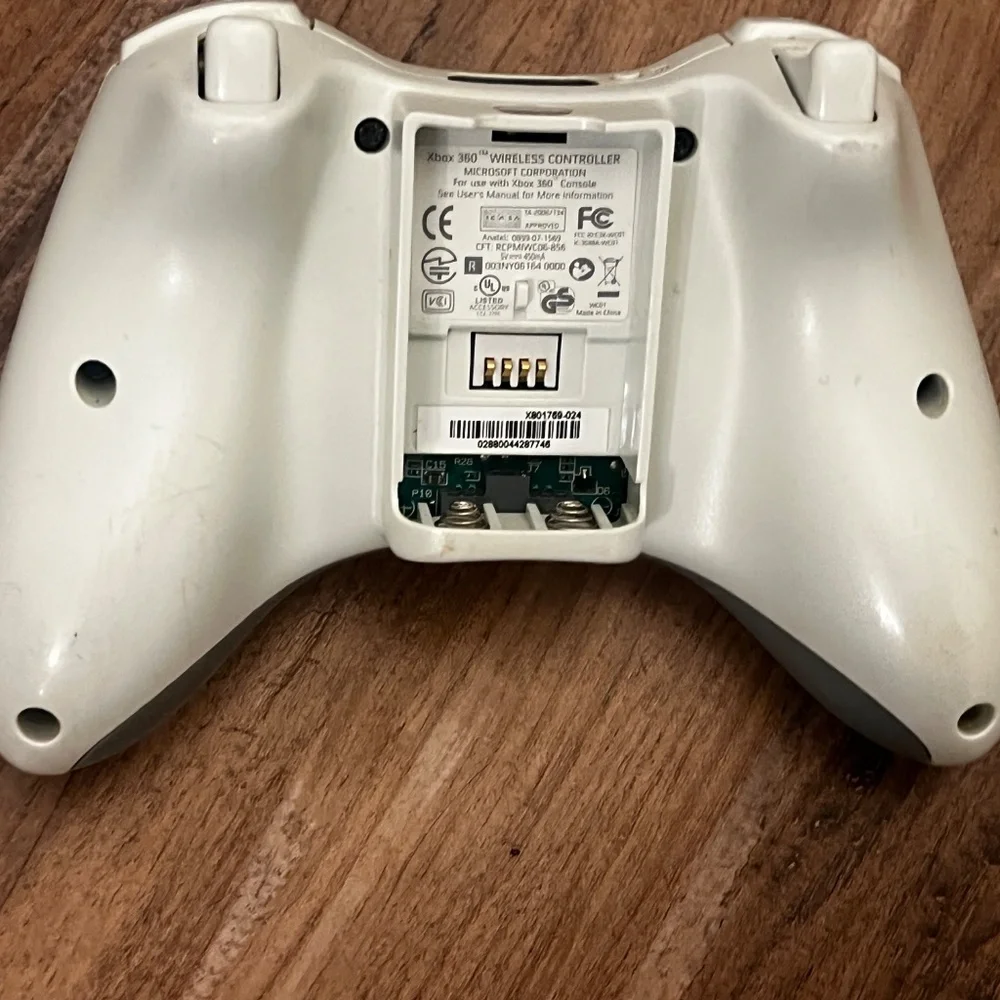 Microsoft Xbox 360 Wireless Controller OEM White FOR PARTS/Repair